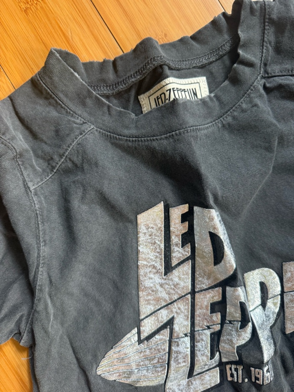 People of Leisure x Led Zeppelin Women's Short Sleeve Tee - Charcoal - Picture 4 of 5